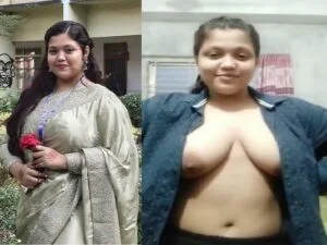 Tanker Bengali chubby girl opens shirt to show big boobs