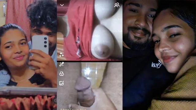 Viral Desi Indian Girl Boobs Show Playing Dick