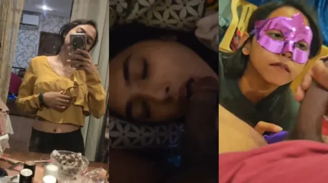 Cute Teen GF Mask blowjob Sex & Cumshot in Mouth